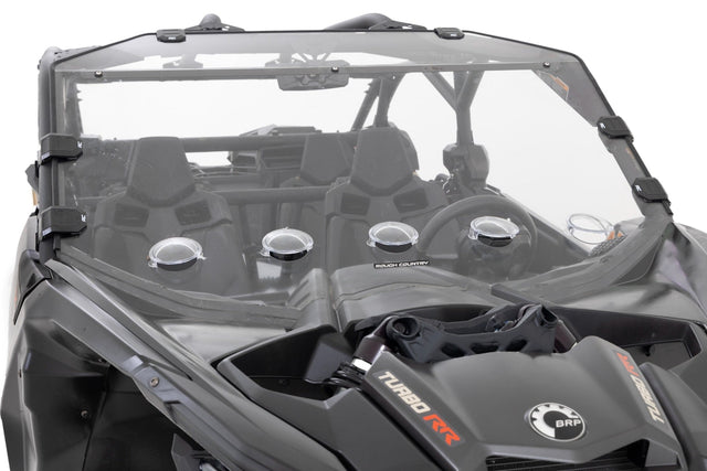 Vented Full Windshield Scratch Resistant Can-Am Maverick X3 Rough Country