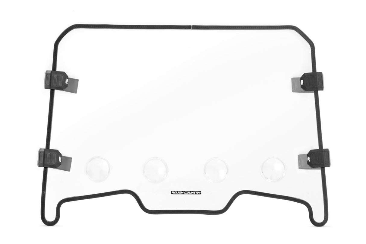 Vented Full Windshield Scratch Resistant Polaris RZR XP 1000 Rough Country