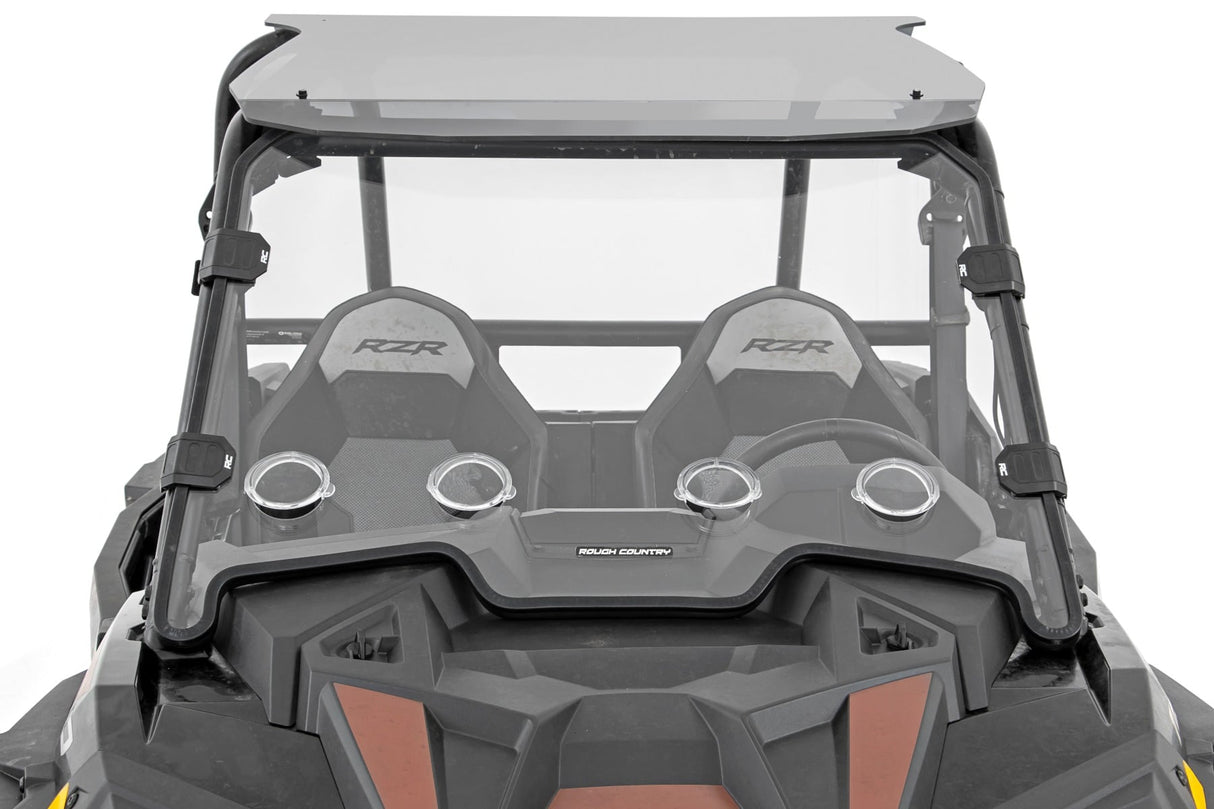 Vented Full Windshield Scratch Resistant Polaris RZR XP 1000 Rough Country