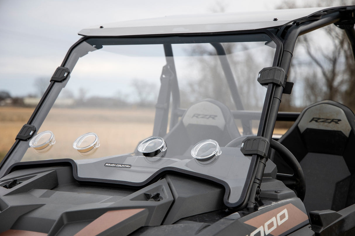 Vented Full Windshield Scratch Resistant Polaris RZR XP 1000 Rough Country