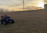 Cars For Kids Jeep Style 4x4 Monster Truck W/Rubber Tires 24 Volt