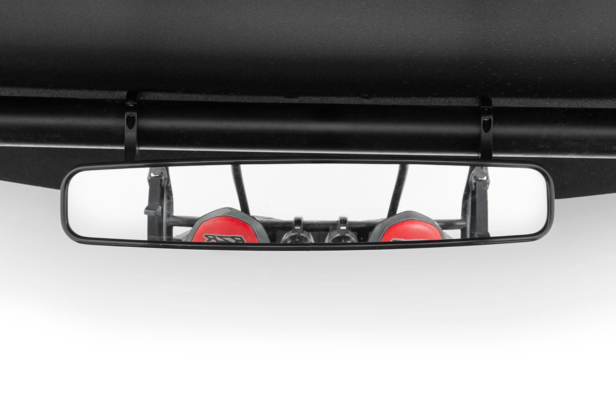 UTV Rear View Mirror Convex 17 Inch x 3 Inch 1.75 Inch Mount Rough Country