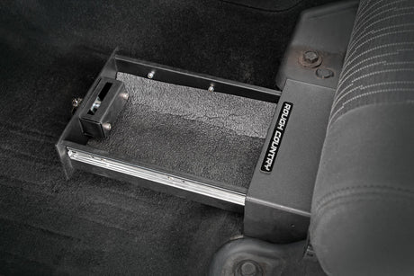 Storage Box Under Seat Jeep Wrangler JK (07-10)/Wrangler Unlimited (07-18) Rough Country