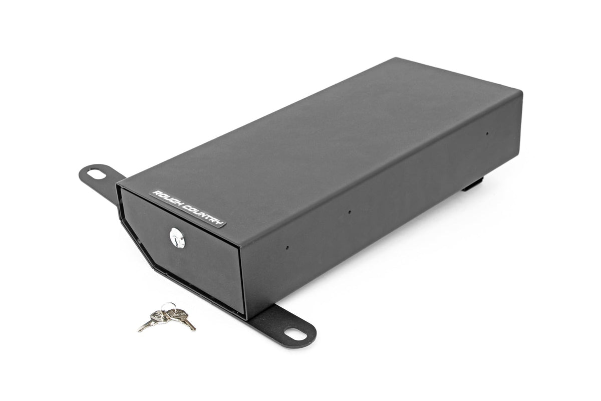 Storage Box Under Seat Jeep Wrangler JK (07-10)/Wrangler Unlimited (07-18) Rough Country