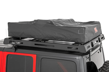 Roof Top Tent Rack Mount 12 Volt Accessory w/Ladder Extension & LED Light Kit Rough Country