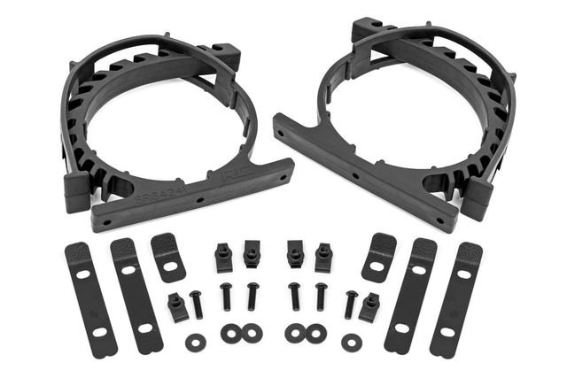 Rubber Molle Panel Clamp Kit Universal 2.5 Inch 9.5 Inch 2-Clamps Rough Country