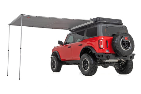 Retractable Roof Rack Awning 6 Foot 6 Inch x 9 Foot 8 Inch (Fits Trucks & SUVs) Rough Country