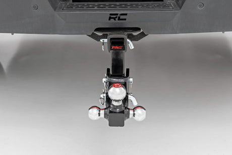 Adjustable Trailer Hitch 6 Inch Drop Multi-Ball Mount Fits 2 Inch Receiver Rough Country