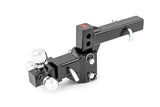 Adjustable Trailer Hitch 6 Inch Drop Multi-Ball Mount Fits 2 Inch Receiver Rough Country