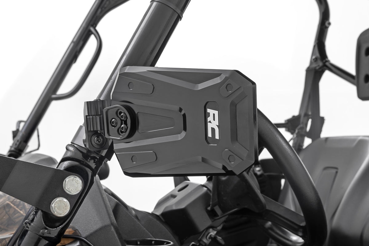 UTV Aluminum Side View Mirrors Horizontal Rough Country