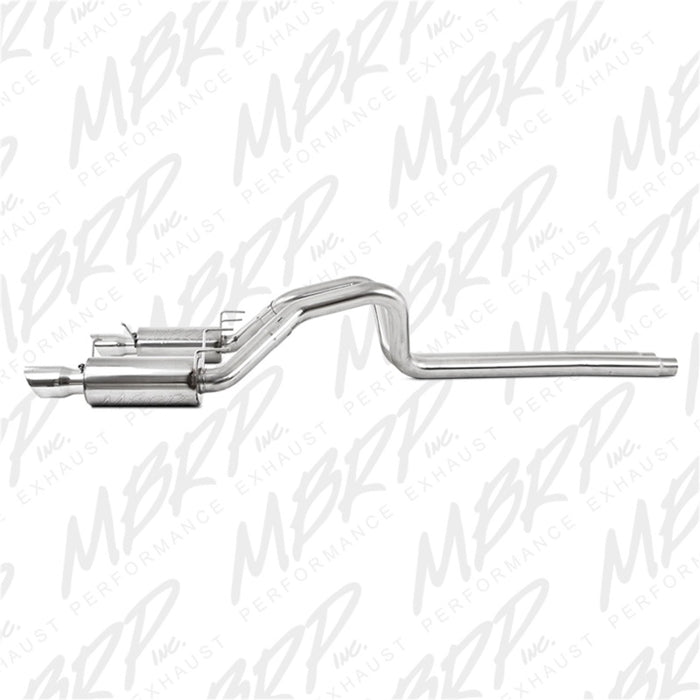 MBRP 11-14 Ford Mustang GT 5.0L Dual Split Rear Street Version T409 3in Cat Back Exhaust System