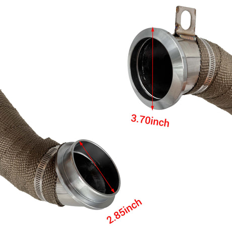 TruckTok 2004.5-2010 LLY LBZ LMM 6.6L Duramax Diesel 3" Downpipe Exhaust TruckTok