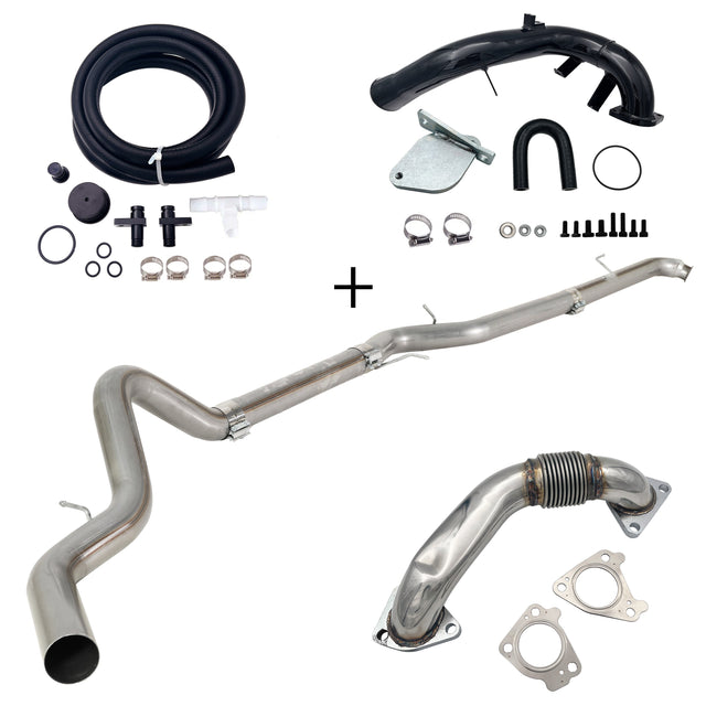 TruckTok 2007.5-2010 6.6L Duramax LMM 4"/5"  Dp-back DPF pipe & EGR delete kit TruckTok