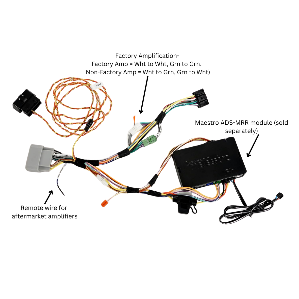 Idatalink Maestro HRN-HRR-CH1 Radio Replacement T-Harness | '07- '18 JK Wrangler