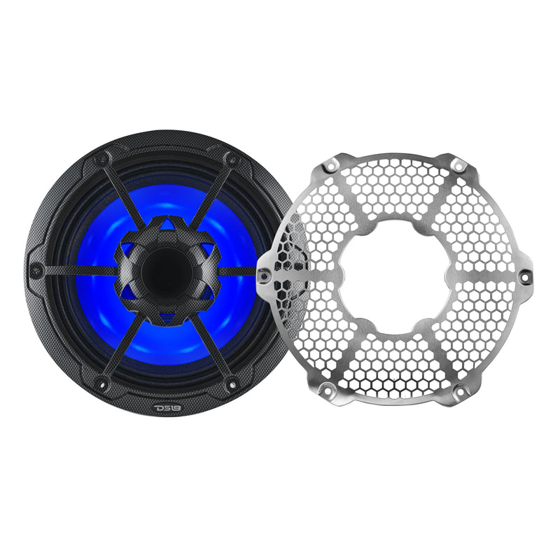 10” Marine 2-Way Hybrid Speaker with RGB LED, Compression Driver and Neodymium Magnet | 450W RMS 4-Ohm