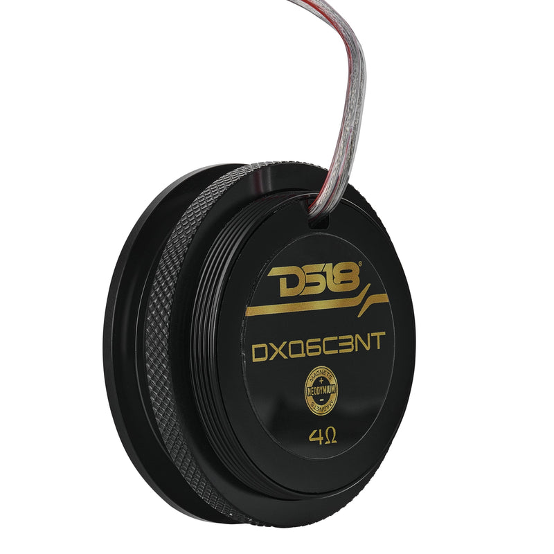 DXQ 6.5" 3-Way Component Speaker Set with Neodymium Magnet and Yellow Straw + Composite Foam Cone | | 180W RMS 4-Ohm