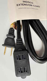 RadioShack Indoor Extension Cord 6100811 9 ft Black TekShack