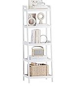 Foldable Bamboo Luggage Rack with Storage Shelf Walnut