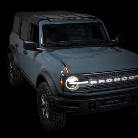 Putco 22-24 Ford Bronco Luminix DRL LED Light Hood Limb Riser (Factory Hood Side Hinge Replacments)