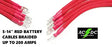 # 2 Awg HD RED Golf Cart Battery Cables BRAIDED 5 Pcs 83/Up Club Car U.S.A MADE AC DC WIRE AND SUPPLY