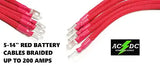 # 2 Awg HD RED Golf Cart Battery Cables BRAIDED 5 Pcs 83/Up Club Car U.S.A MADE AC DC WIRE AND SUPPLY