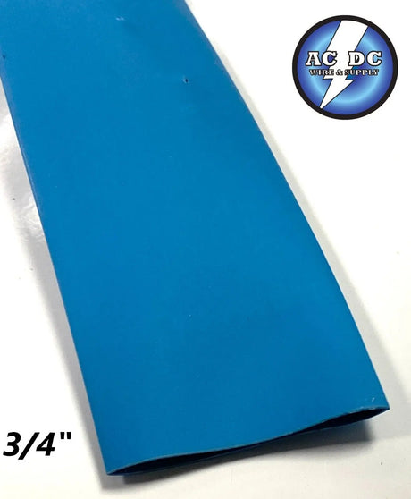 3/4" ID Heat Shrink Tube 2:1 ratio 0.75" (4 ft) inch/feet/to 20mm CHOOSE COLOR. ACDCWIREANDSUPPLY
