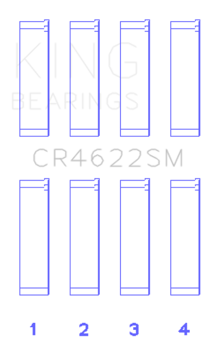 King Engine Bearings Subaru Fb20 (Size +0.25mm) Connecting Rod Bearing Set