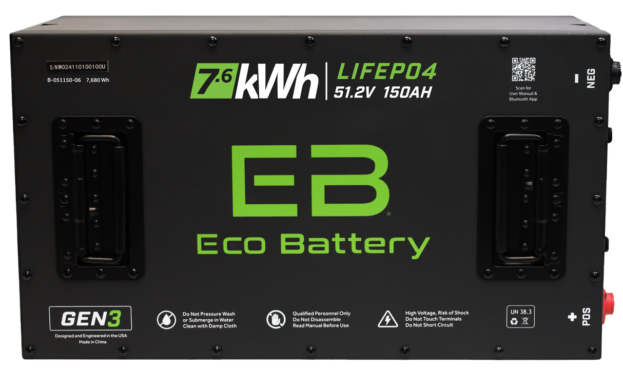 Eco Battery (48V) 51V 150AH Battery Bundle / EZGO RXV