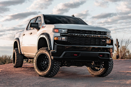 Fender Flares Defender GBA Black Chevy Silverado 1500 2WD/4WD (19-26) Rough Country