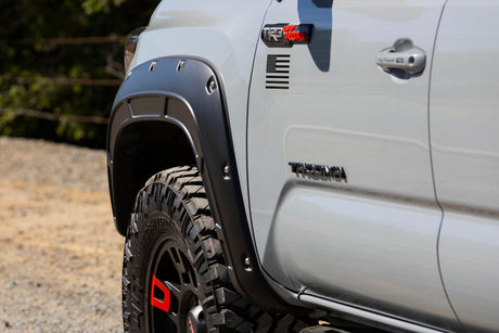 Fender Flares Defender 202 Black Onyx Toyota Tacoma 2WD/4WD (2016-2023) Rough Country