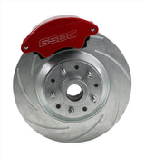 American Made Super Twin HD 2-Piston Billet Aluminum Front Drum to Disc Brake Conversion Kit W/Rotors. Red A123-1ADSR