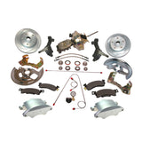 American Made Super Twin HD 2-Piston Billet Aluminum Front Drum to Disc Brake Conversion Kit W/Rotors. A123-1ADS