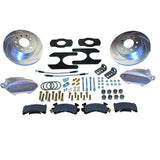American Made Sport R1 Billet Aluminum Rear Drum to Disc Brake Conversion Kit W/Rotors. Clear A125-27