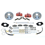 New Direct Fit Rear Drum to Disc Brake Conversion Kit W/Rotors. Red A125-4HDR