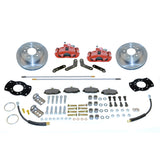 New Direct Fit Rear Drum to Disc Brake Conversion Kit W/Rotors. Red A126-1R