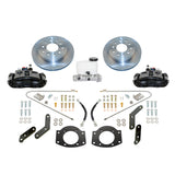 New Direct Fit Rear Drum to Disc Brake Conversion Kit W/Rotors. Black A126-2BK