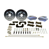 American Made Sport R1 Billet Aluminum Rear Drum to Disc Brake Conversion Kit W/Rotors. Clear A126-50