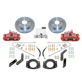 New Direct Fit Rear Drum to Disc Brake Conversion Kit W/Rotors. Red A126-5R