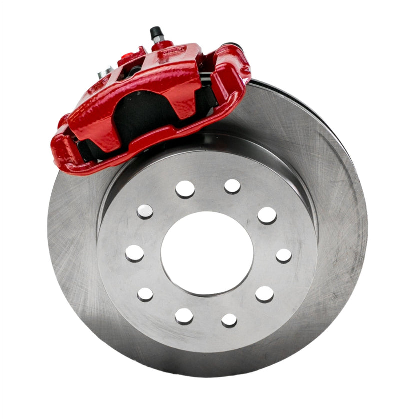 New Direct Fit Rear Drum to Disc Brake Conversion Kit W/Rotors. Red A126-5R