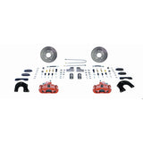 New Rear Drum to Disc Brake Conversion Kit W/Rotors. Red A127R