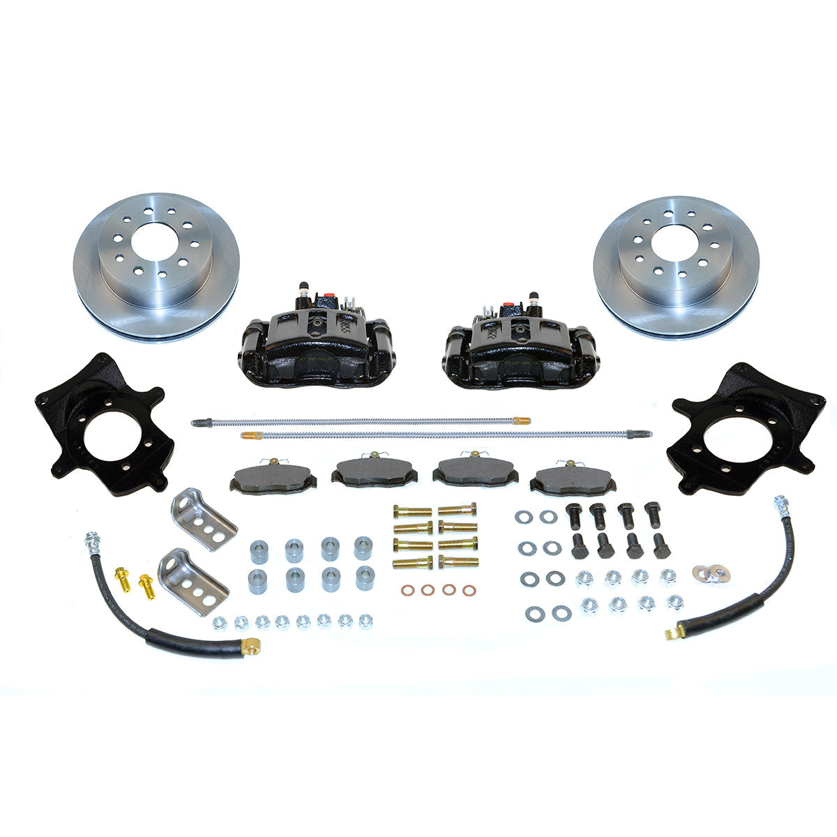 New Direct Fit Drum to Disc Brake Rear Conversion Kit W/Rotors. Black A128-6BK
