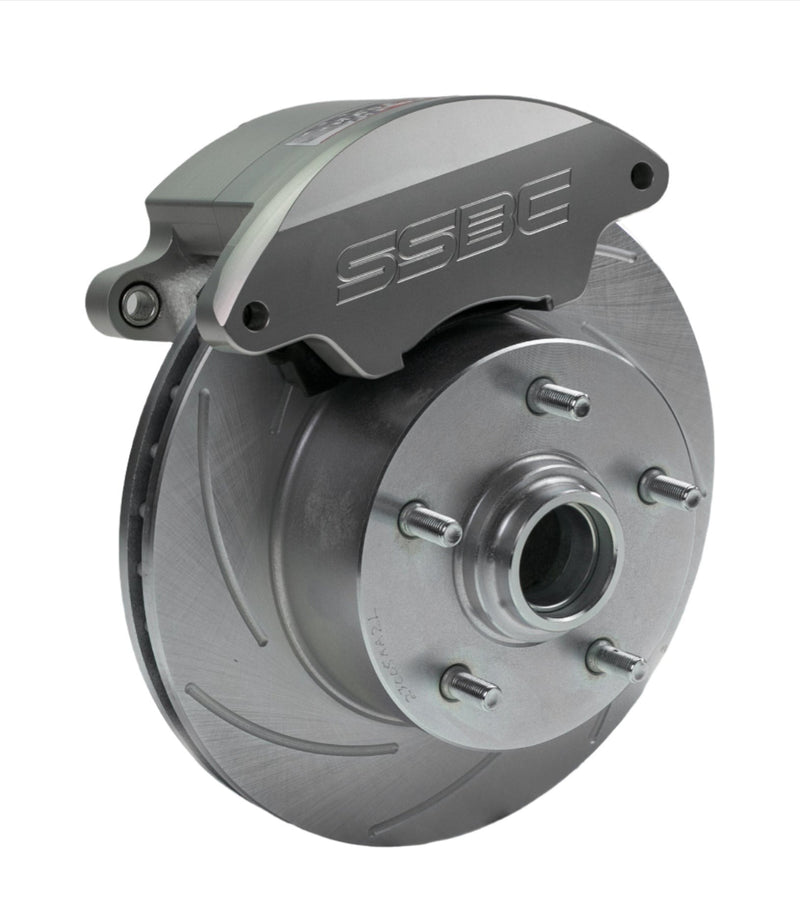 American Made Super Twin 2-Piston Billet Aluminum Front Drum to Disc Brake Conversion Kit W/Rotors. Clear A129-A