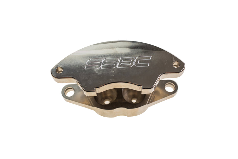 American Made Super Twin 2-Piston Billet Aluminum Front Drum to Disc Brake Conversion Kit W/Rotors. Clear A129-A