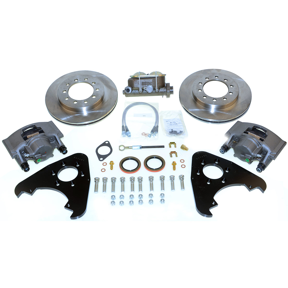 New Direct Fit Front Drum to Disc Brake Conversion Kit W/Rotors. A135-3