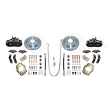 New Direct Fit Rear Drum to Disc Brake Conversion Kit W/Rotors. Black A136BK