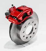 New Direct Fit Rear Drum to Disc Brake Conversion Kit W/Rotors. Red A136R