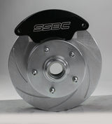 American Made Super Twin "Quick Change" 2-Piston Billet Aluminum Front Caliper Upgrade Kit W/Performance Pads. Black Part#  A185-1BK