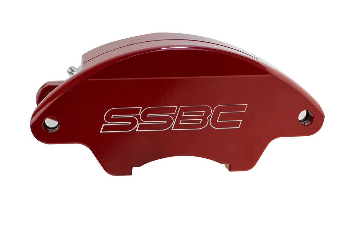 American Made Sport Twin Quick Change 2-Piston Billet Aluminum Front Caliper Upgrade Kit W/Performance Pads. Red Part#  A185-1R