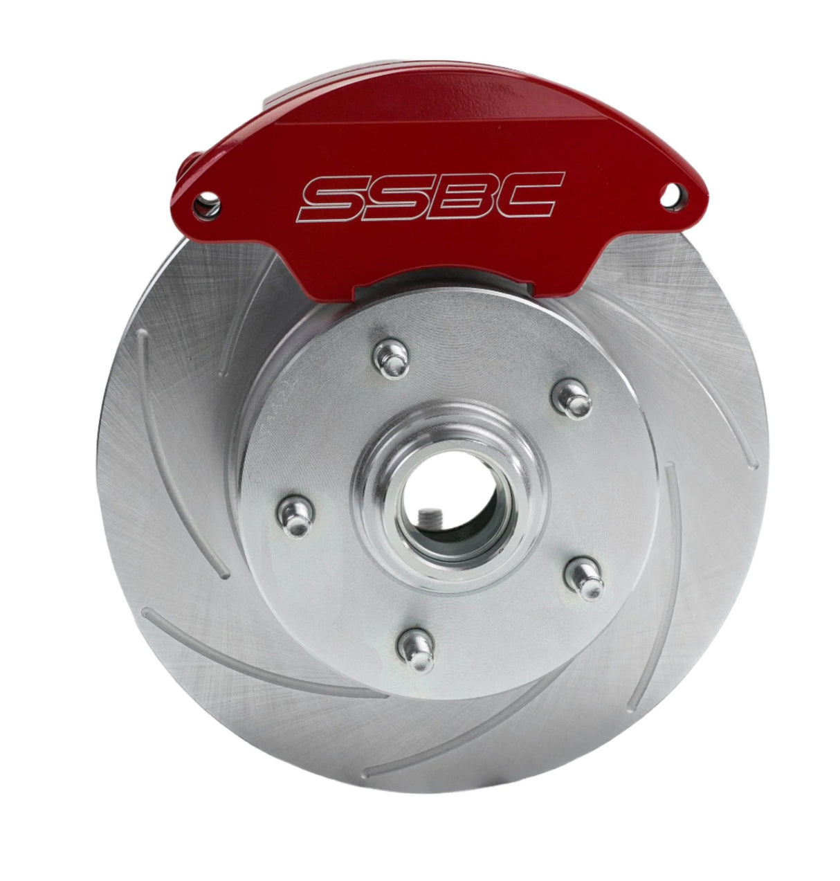 American Made Super Twin 2-Piston Billet Aluminum Quick Change Front Caliper Upgrade Kit W/Performance Pads. Red Part#  A185R