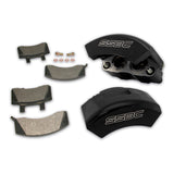American Made Super Twin TK "Quick Change" 2-Piston Billet Aluminum Front Caliper Upgrade Kit W/Performance Pads. Black Part#  A186-1BK